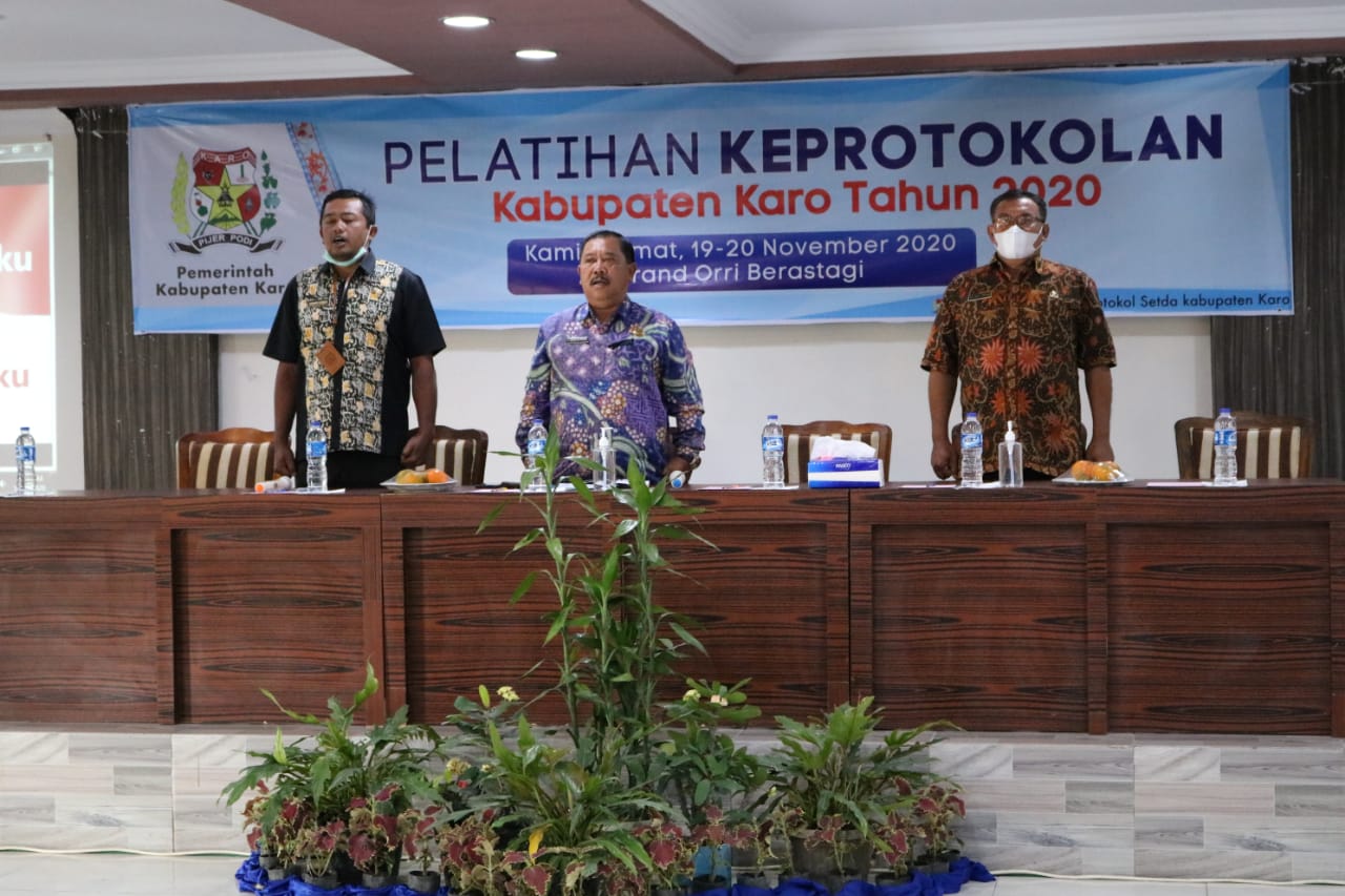 Pemkab Karo Gelar Pelatihan Keprotokolan Tahun 2020