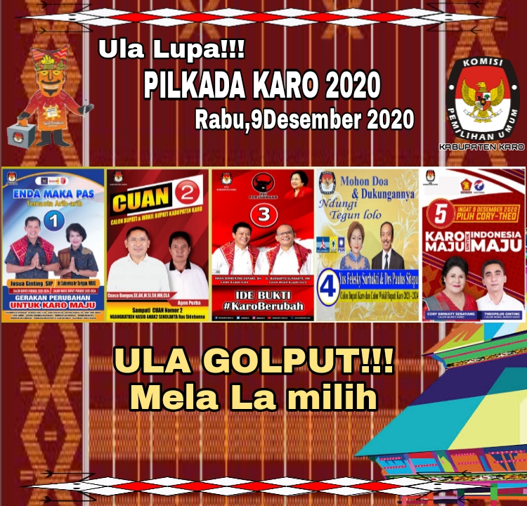 Ketua KPU Karo : Ayo Datang ke TPS 9 Desember Mela La Milih