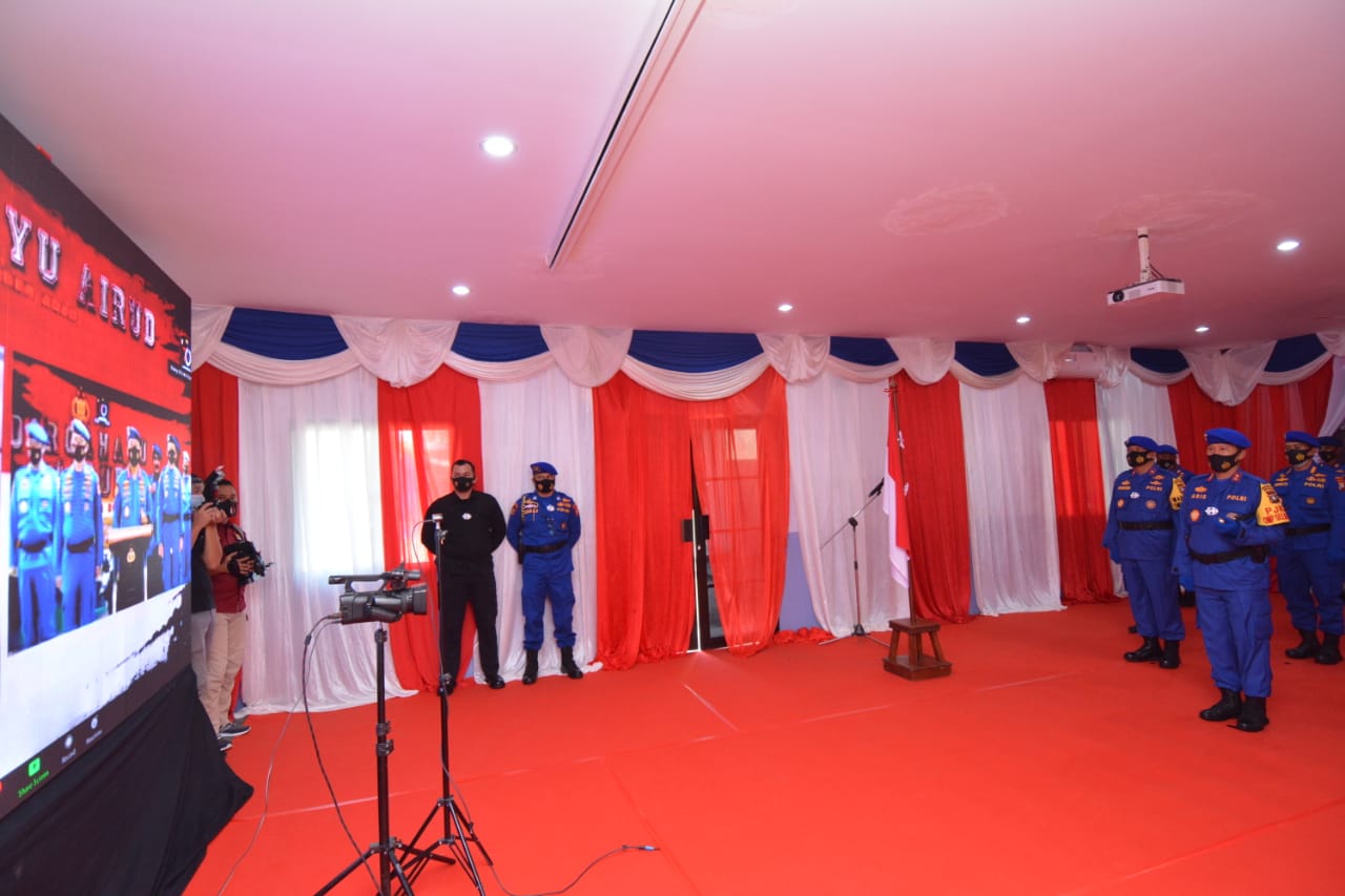 Upacara HUT Ke-70 Polairud Dipimpin Kapolri Secara Virtual