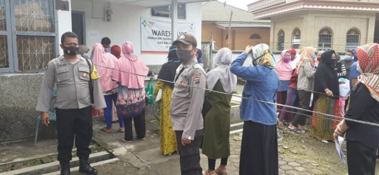 Polres Batu Bara Amankan Pendistribusian BST