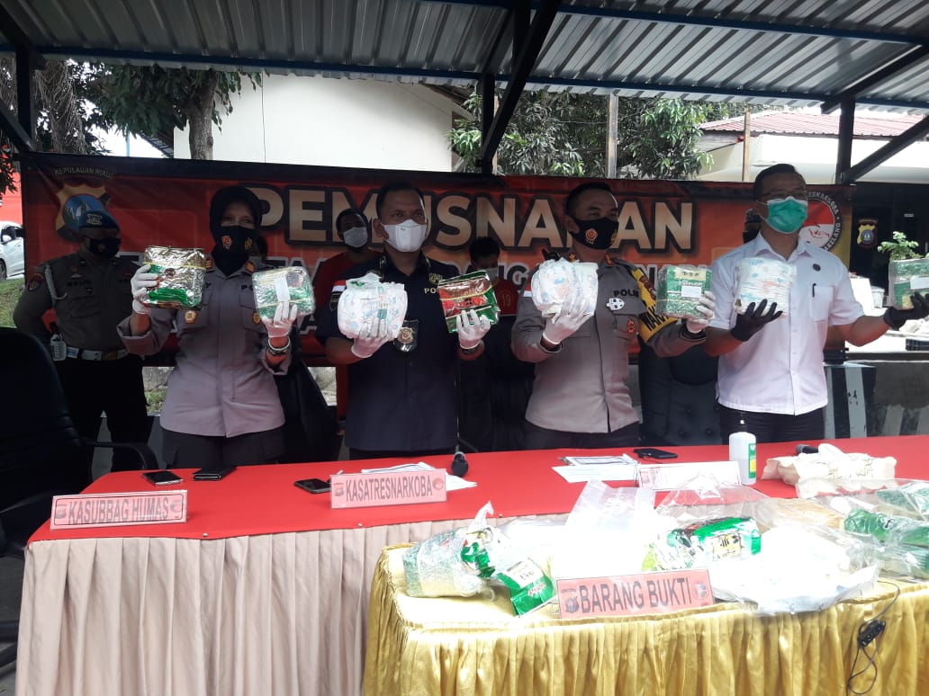 17 Kg Sabu Dimusnahkan Satresnarkoba Polresta Barelang