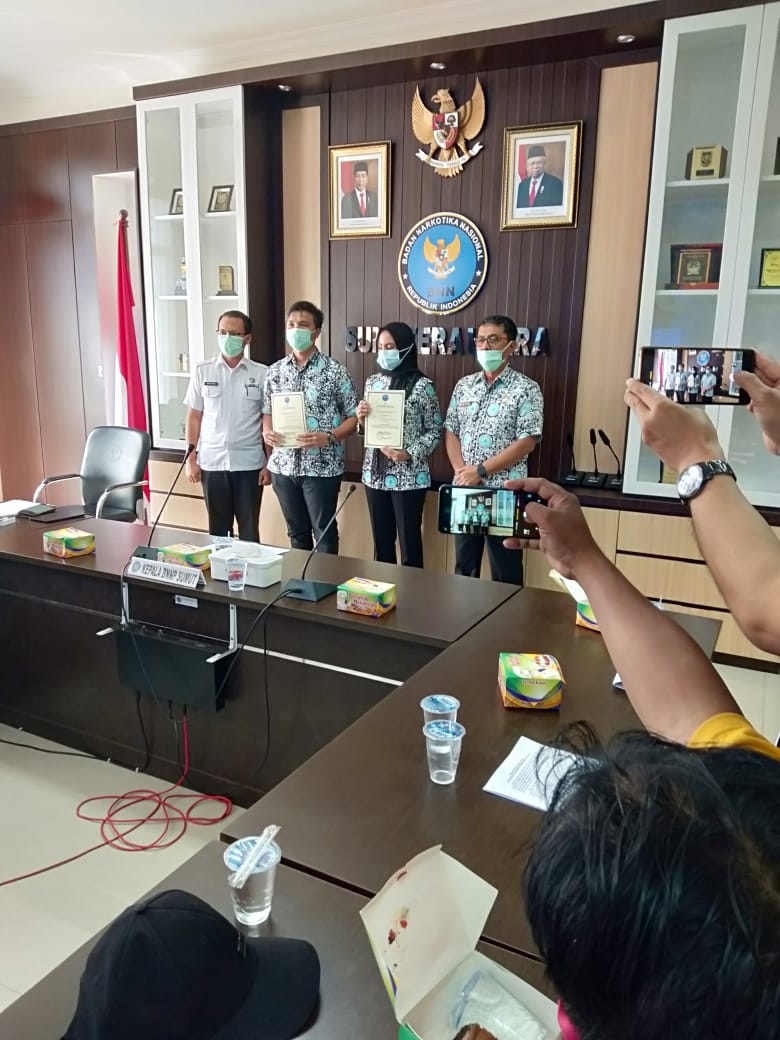 BNN Sumut Gelar Press Release Akhir Tahun 2020