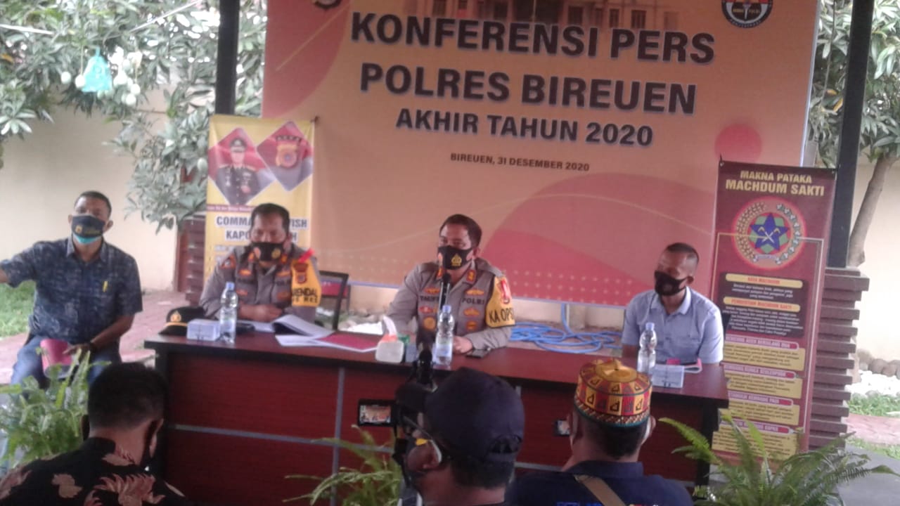 Angka Kriminal dan Laka Lantas di Bireuen Menurun