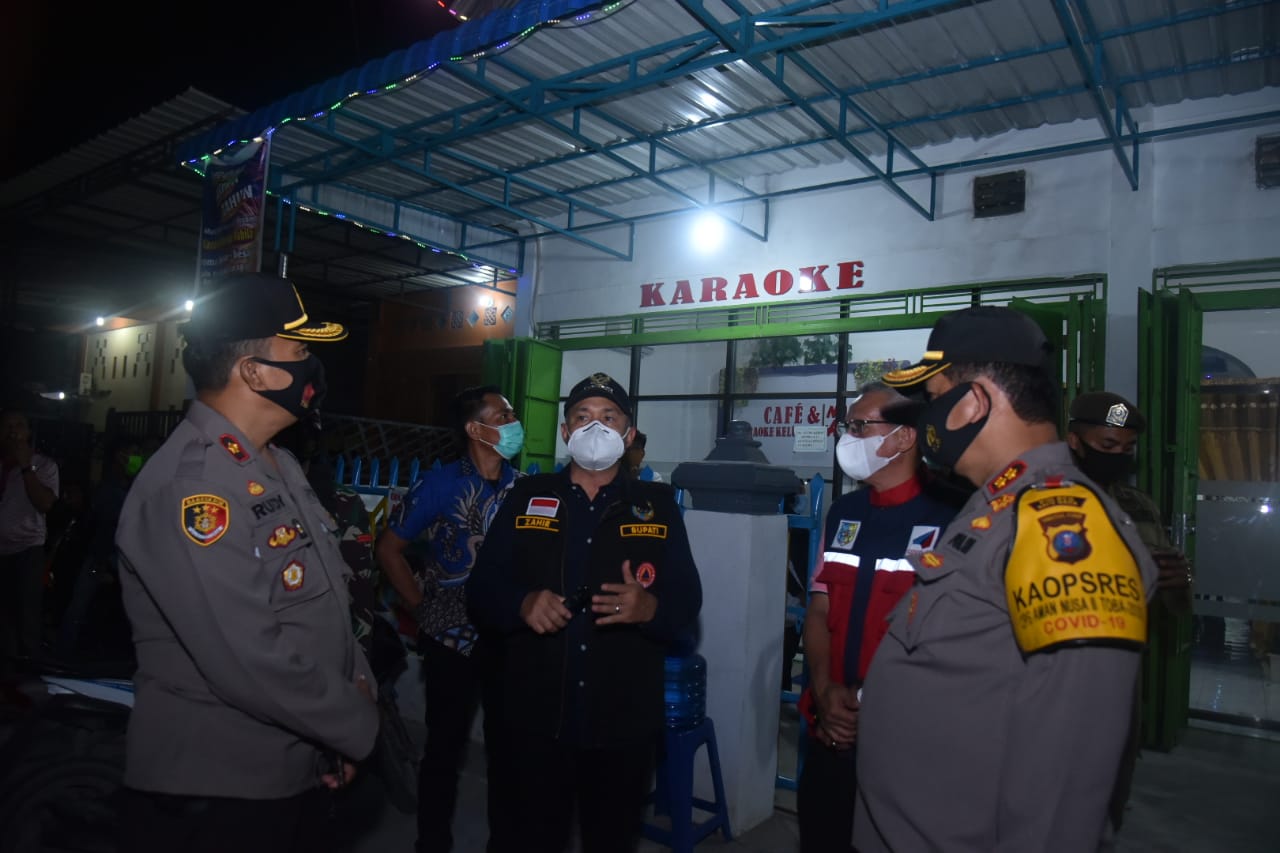 Malam Tahun Baru Bupati Batu Bara Lakukan Razia Prokes Covid-19