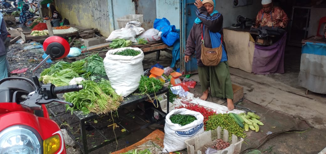 Lonjakan Harga Sayur Mayur Terjadi di Pasar Tanjung Tiram