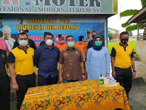 Polres Deli Gelar Konferensi Pers Terkait Pencabulan Anak Dibawah Umur