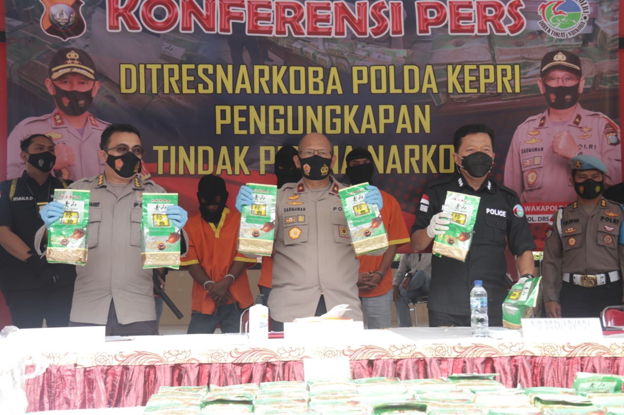 Polda Kepri Berhasil Amankan 46 Kg Shabu