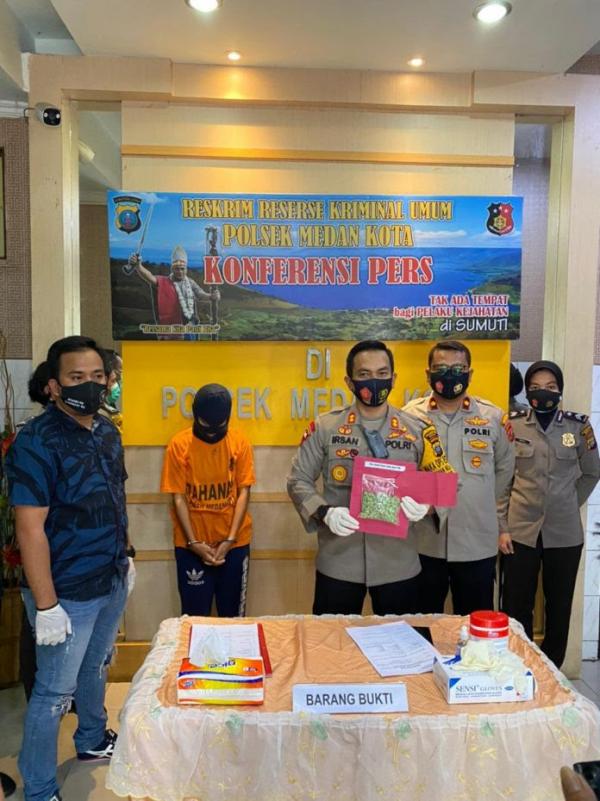 Polsek Medan Kota Berhasil Gagalkan Peredaran 400 Butir Ekstasi