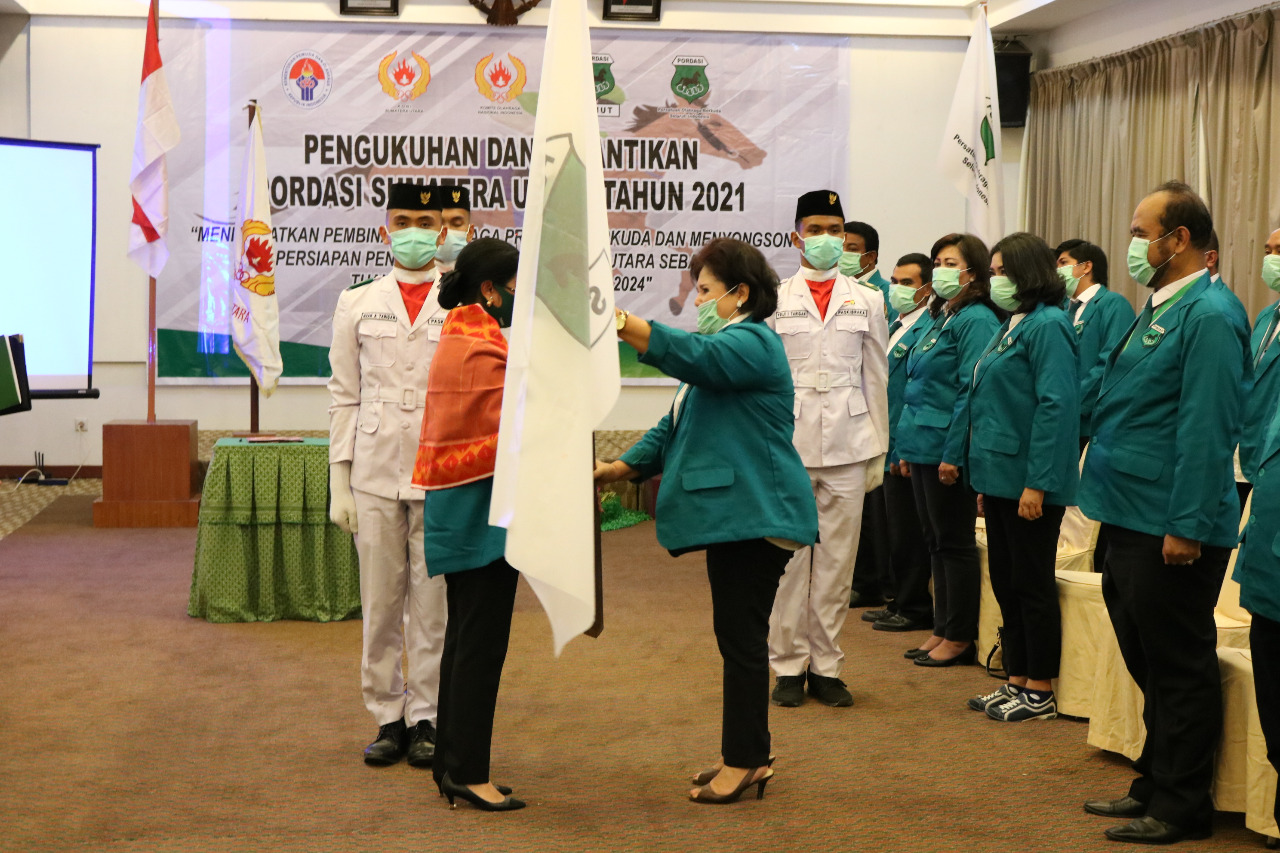 Cory Resmi Jabat Ketua PORDASI Sumut Bupati Karo Ucapkan Selamat