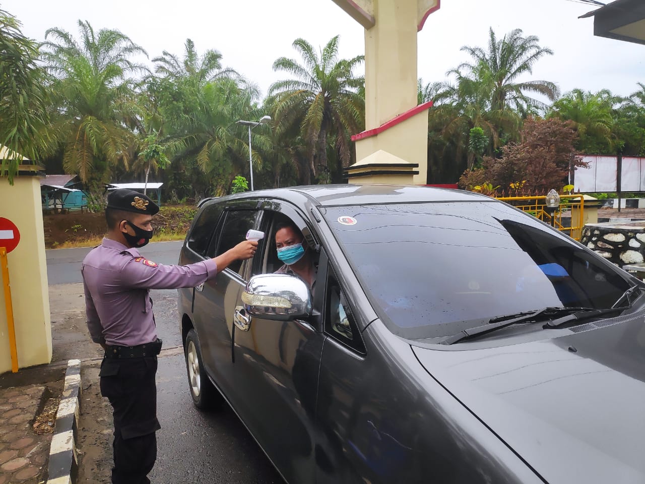 Cegah Covid-19, Masuk Polres Mukomuko Wajib Terapkan Prokes