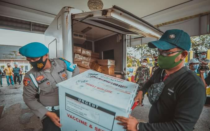 3.120 Dosis Vaksin Sinovac Tiba di Kota Padangsidimpuan