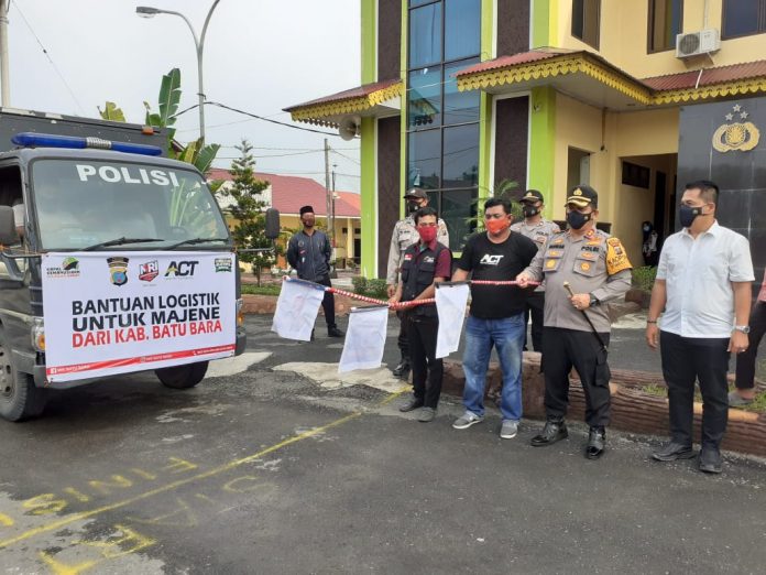 Kapolres Batu Bara dan MRI Lepas Bantuan Kemanusiaan