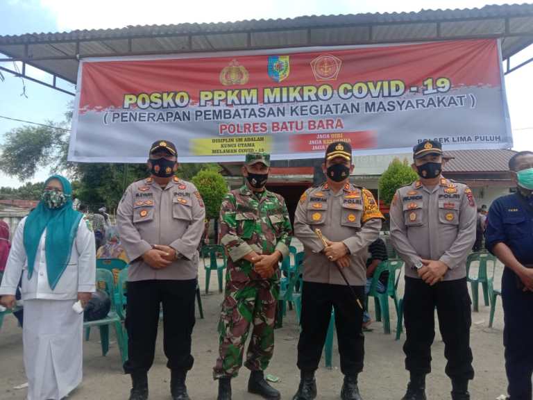 Polres Batu Bara Berlakukan Penerapan Pembatasan Kegiatan Masyarakat 