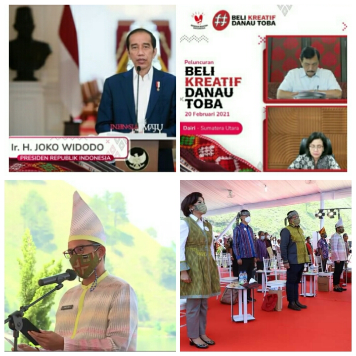 Menpar Ekraf Hadiri Launching Beli Kreatif Danau Toba