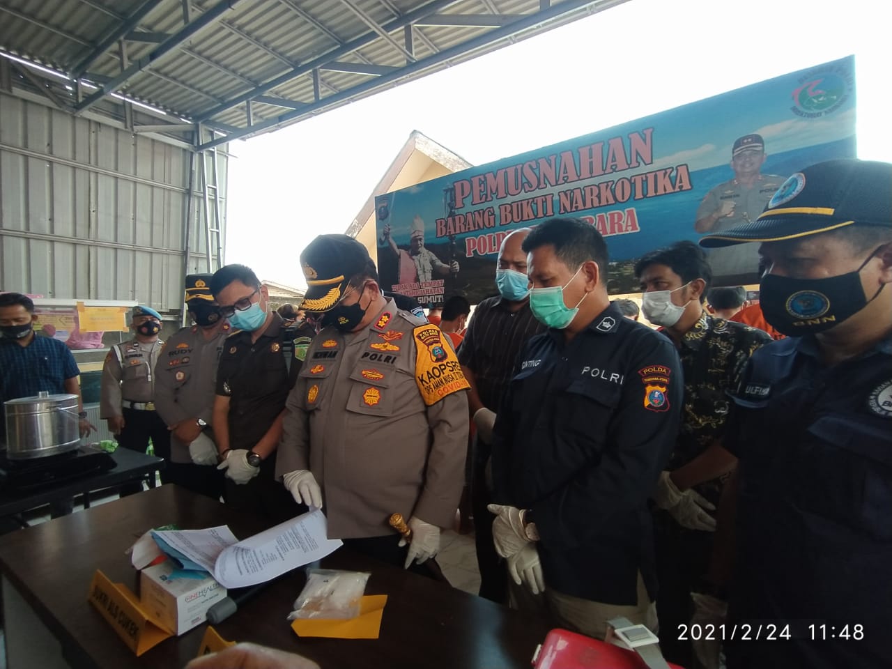 Barang Bukti Ops Antik Toba Polres Batu Bara Musnahkan 294,3 Gram