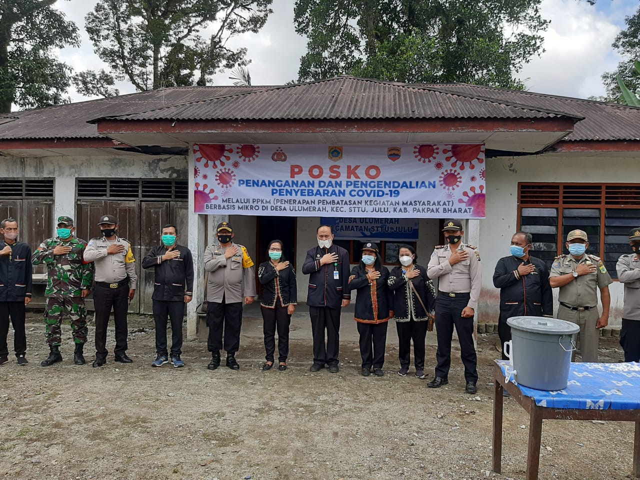 Wakapolres Pakpak Bharat Resmikan Kampung Tangguh Desa Ulu Merah