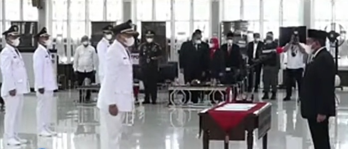 Sesi Kedua, Gubernur Sumut Lantik Lima Kepala Daerah