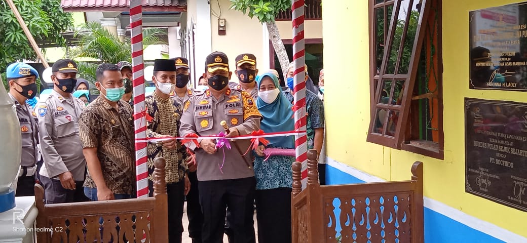 Polres Batu Bara Resmikan PPKM Mikro di Desa Pulau Sejuk