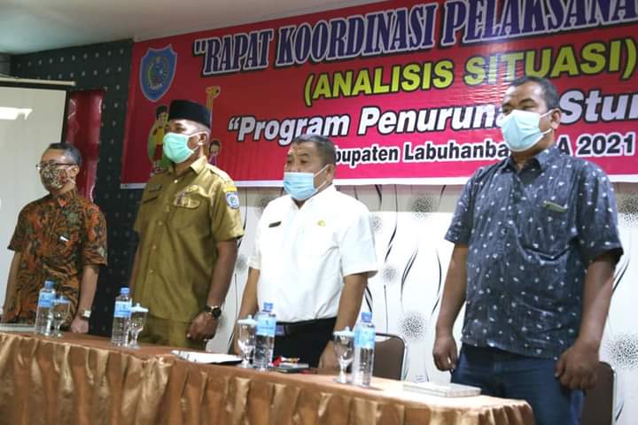 Plh Bupati Labuhanbatu Pimpin Rakor Analisis Situasi Penurunan Stunting