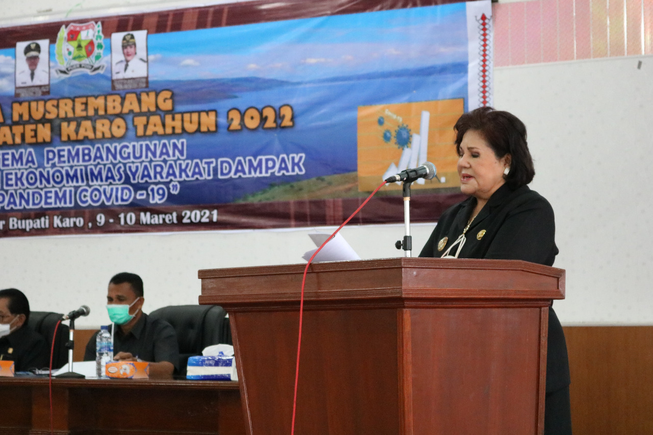 Wabup Karo Buka Pra Musrenbang RKPD Tahun 2022
