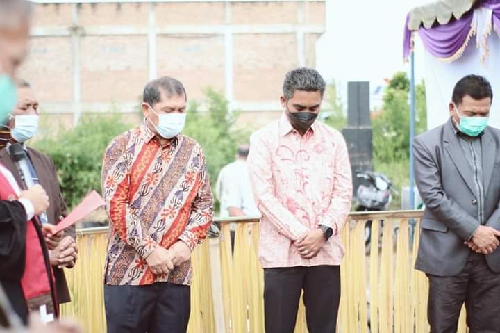 Bupati Karo Hadiri  Peletakan Batu Pertama Pembangunan Kantor Klasis GBKP Kabanjahe-Sukarame