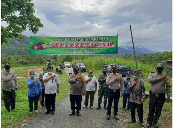 Wakapolres Pakpak Bharat Resmikan Kampung Tangguh Nduma Sindeka
