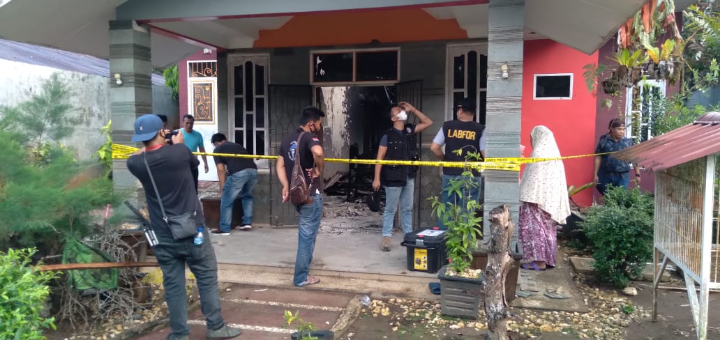 Diduga Dibakar OTD Tim Polda Sumut Identifikasi Lokasi Kebakaran