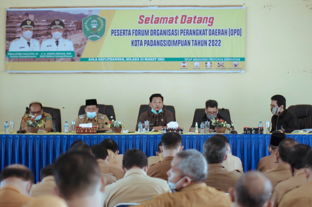 Wakil Walikota Padangsidimpuan Buka Secara Resmi Forum Perangkat Daerah