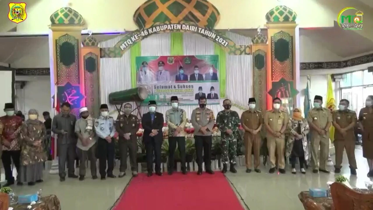 MTQ Ke-46 Kabupaten Dairi Dibuka Langsung Oleh Sekda Dairi