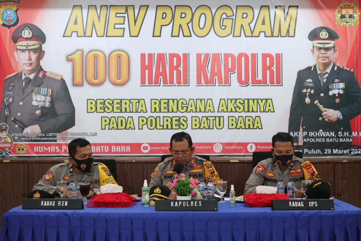 Kapolres Batu Bara Ajak Personil Tetap Himbau Masyarakat Taat Prokes