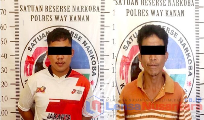 Dua Pengedar Narkotika Diciduk Polres Way Kanan