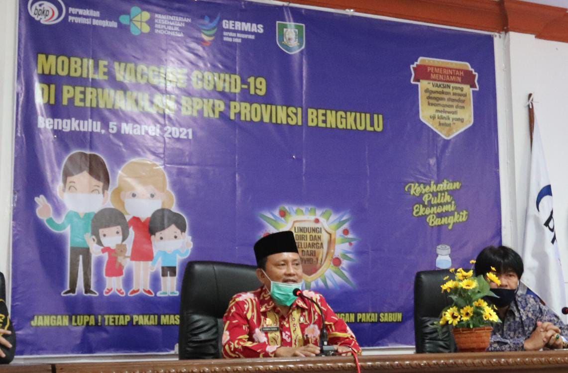 Sekdaprov Bengkulu : Vaksin Instrumen Terakhir Putus Penyebaran Covid-19