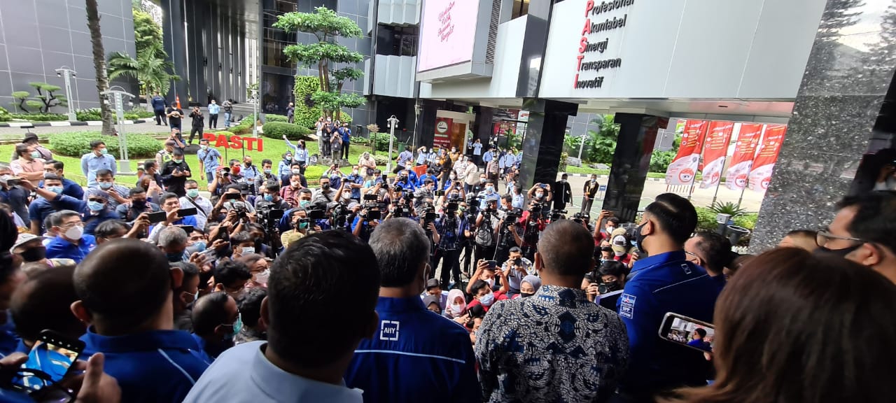 Dirjen AHU Terima AHY di Kemenkumham 34 DPD Partai Demokrat Se-Indonesia Ikut