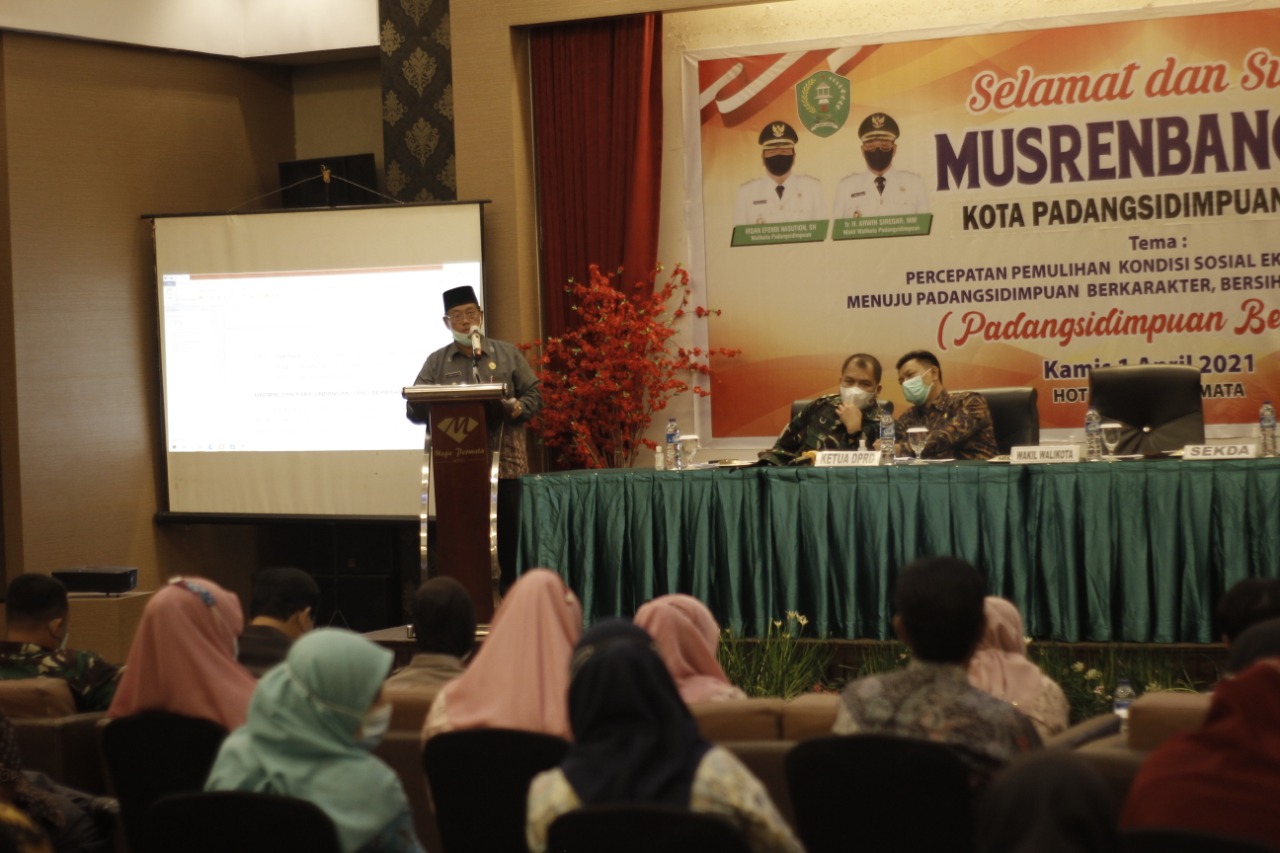 Wakil Walikota Sidimpuan Buka Musrenbang RKPD 2022