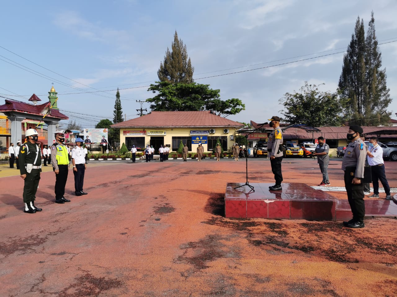 Gelar Pasukan Operasi Keselamatan Toba 2021 Polres Dairi Laksanakan Apel Bersama