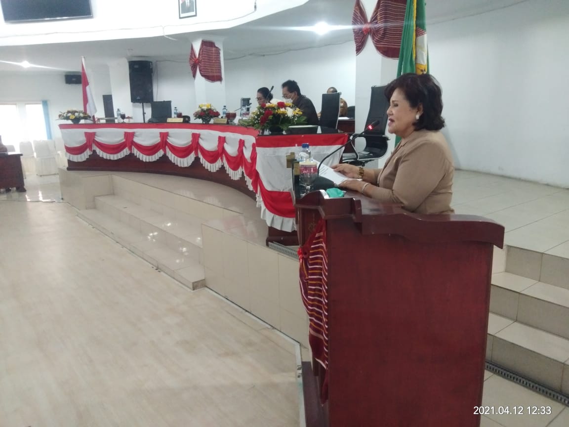 Wakil Bupati Karo Sampaikan Nota Pengantar LKPj Tahun 2020