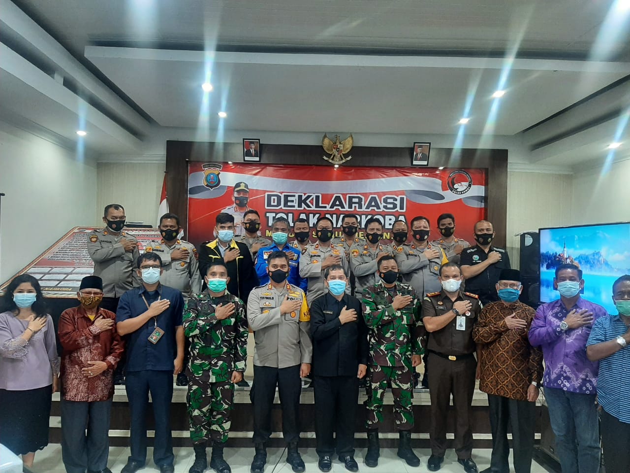 Forkopimda Karo Gelar Deklarasi Tolak Narkoba Menuju Sumut Bersinar