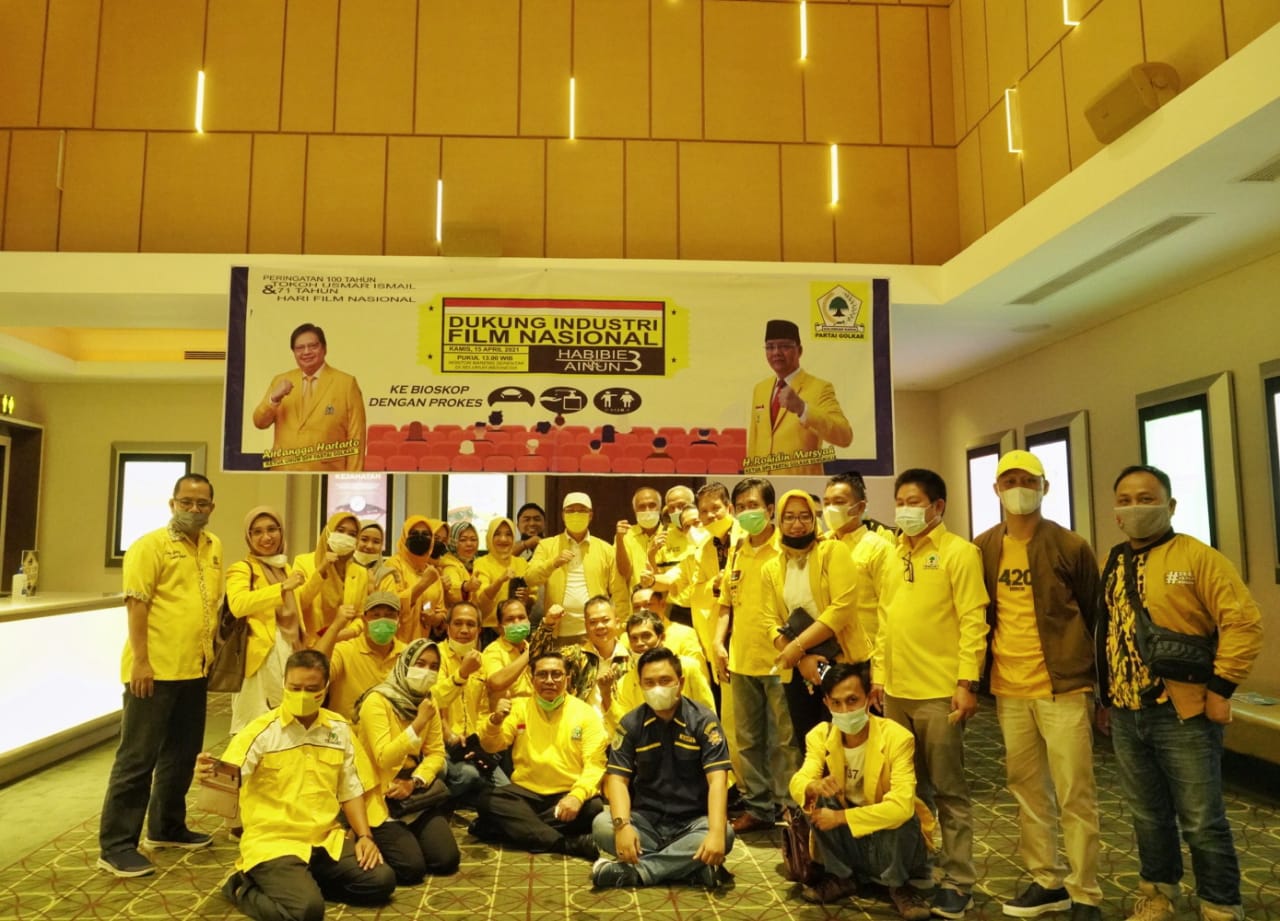 Nobar Film Habibie Ainun Golkar Bengkulu Dukung Perfilman Nasional Bangkit