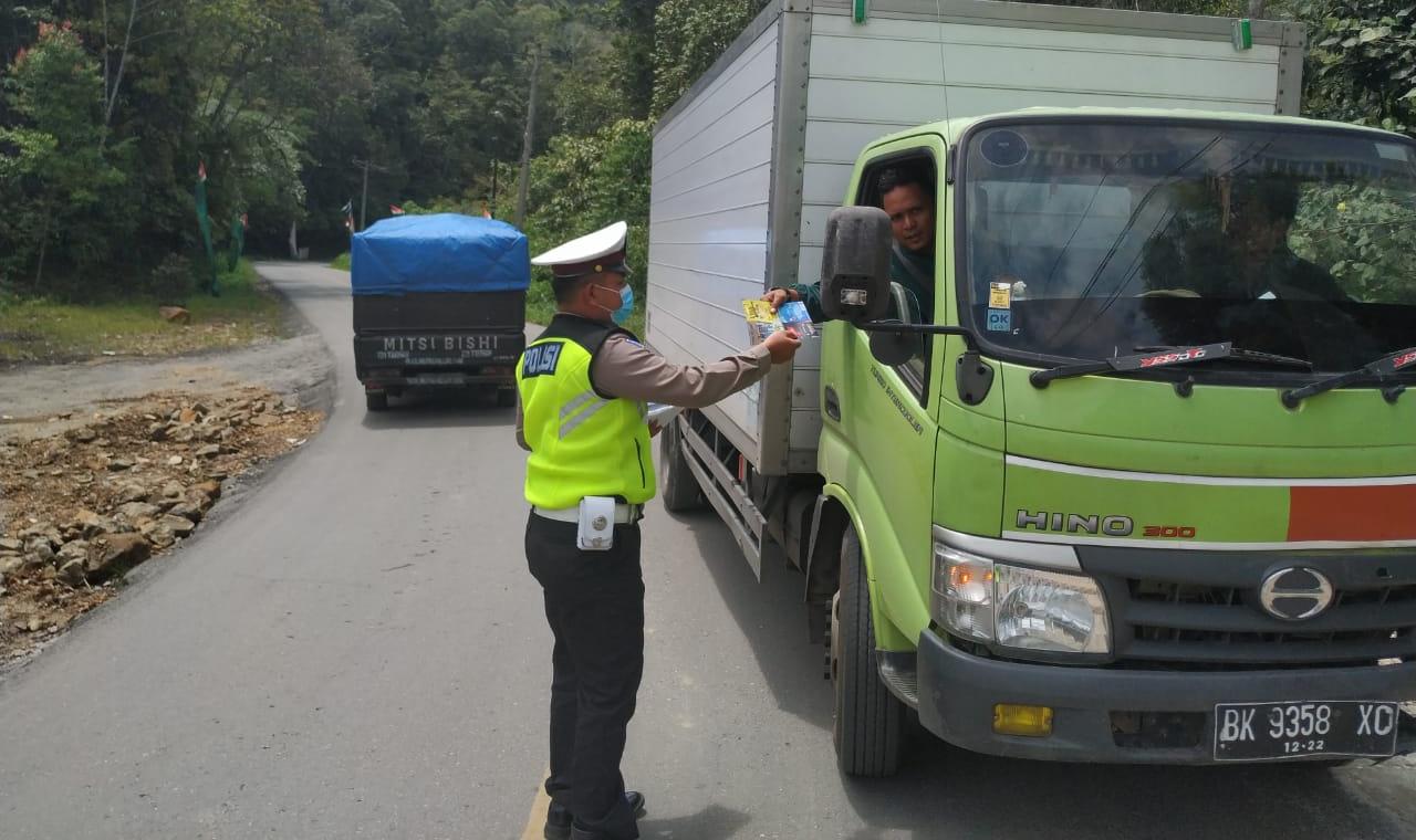 Tekan Pelanggaran Polres Pakpak Barat Adakan Operasi Keselamatan Toba 2021