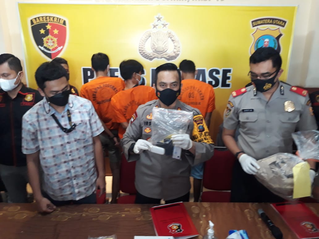 Wakapolrestabes Medan : Kanit Reskrim Polsek Patumbak Pimpin Penangkapan 3 Orang Pengedar