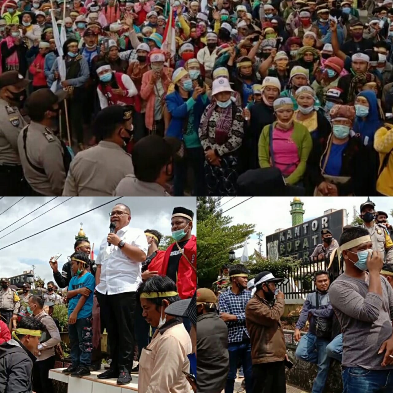 Temui Demonstran Bupati Dairi Terima Tuntutan Dan Ajukan Program TORA