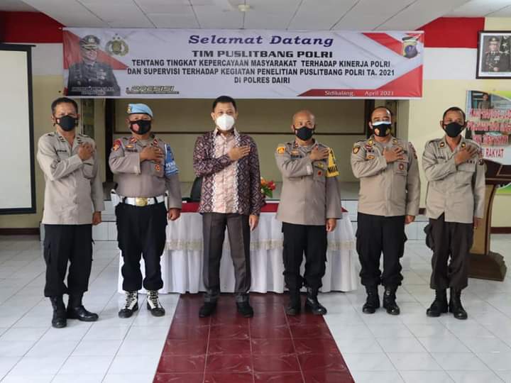 Pembenahan Pelayanan Polres Dairi Terima Kunjungan Tim Puslitbang Polri