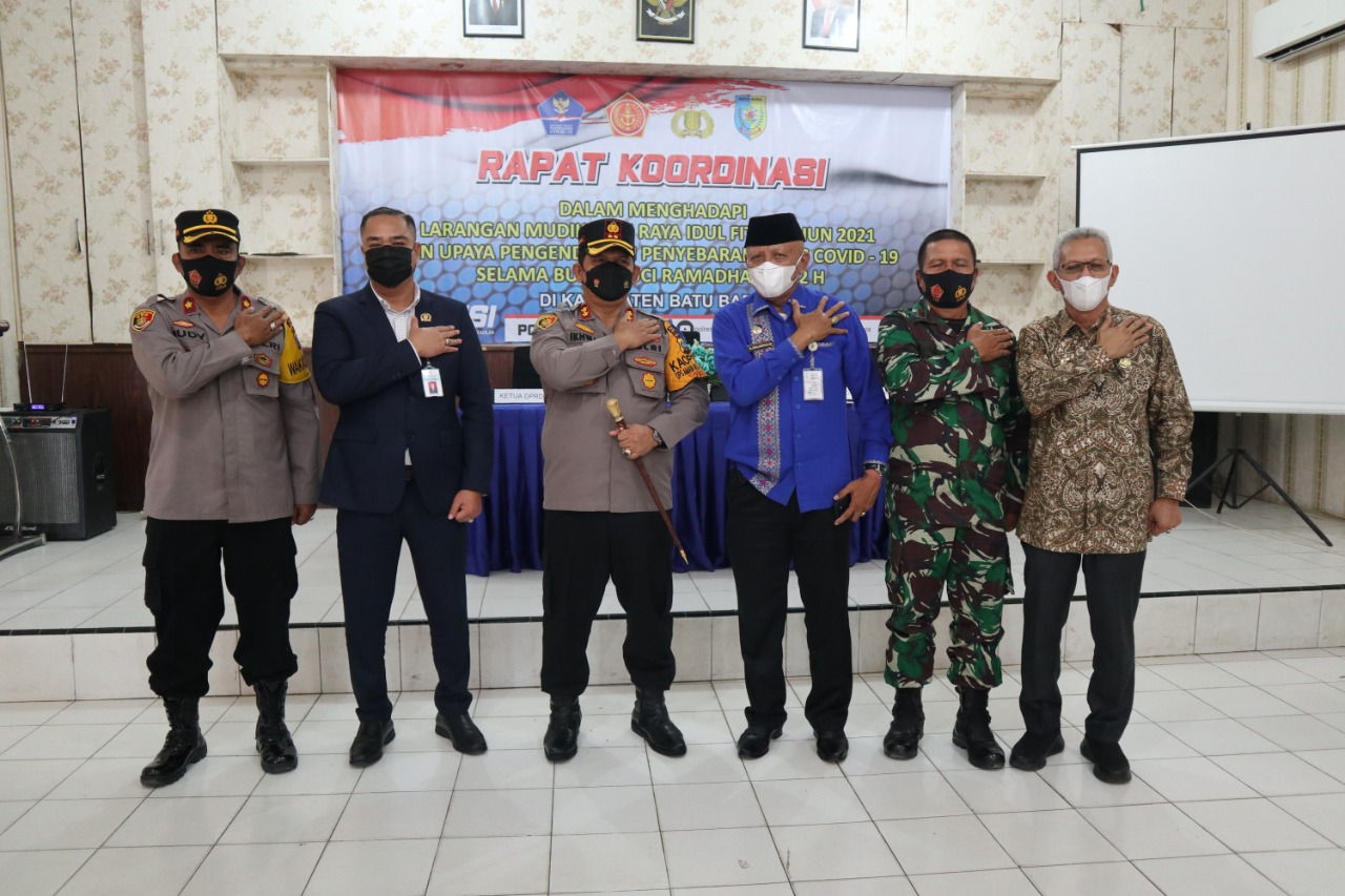 Polres dan Forkominda Batu Bara Gelar Rapat Himbauan Larang Mudik