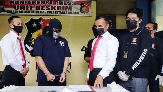 Berhasil Ditangkap Pengedar Shabu di Medan Nyaris Lukai Aparat dengan Senpi