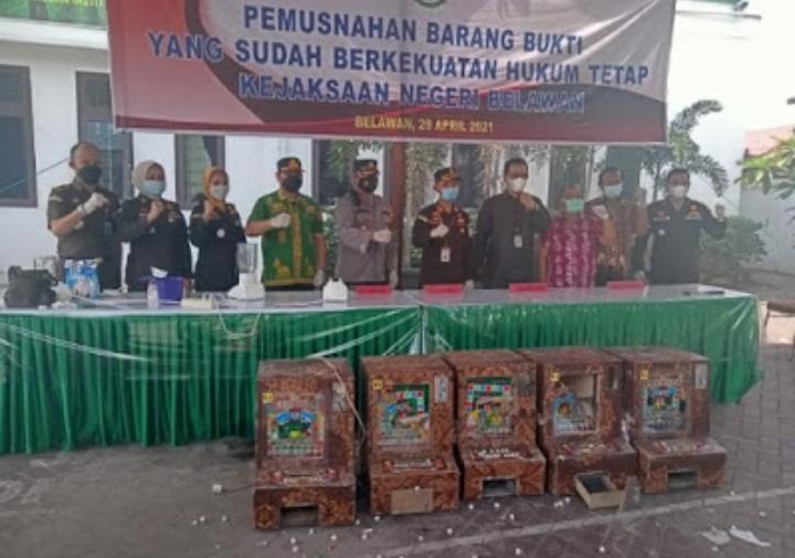Kejari Belawan Musnahkan Barang Bukti Tindak Pidana Narkotika