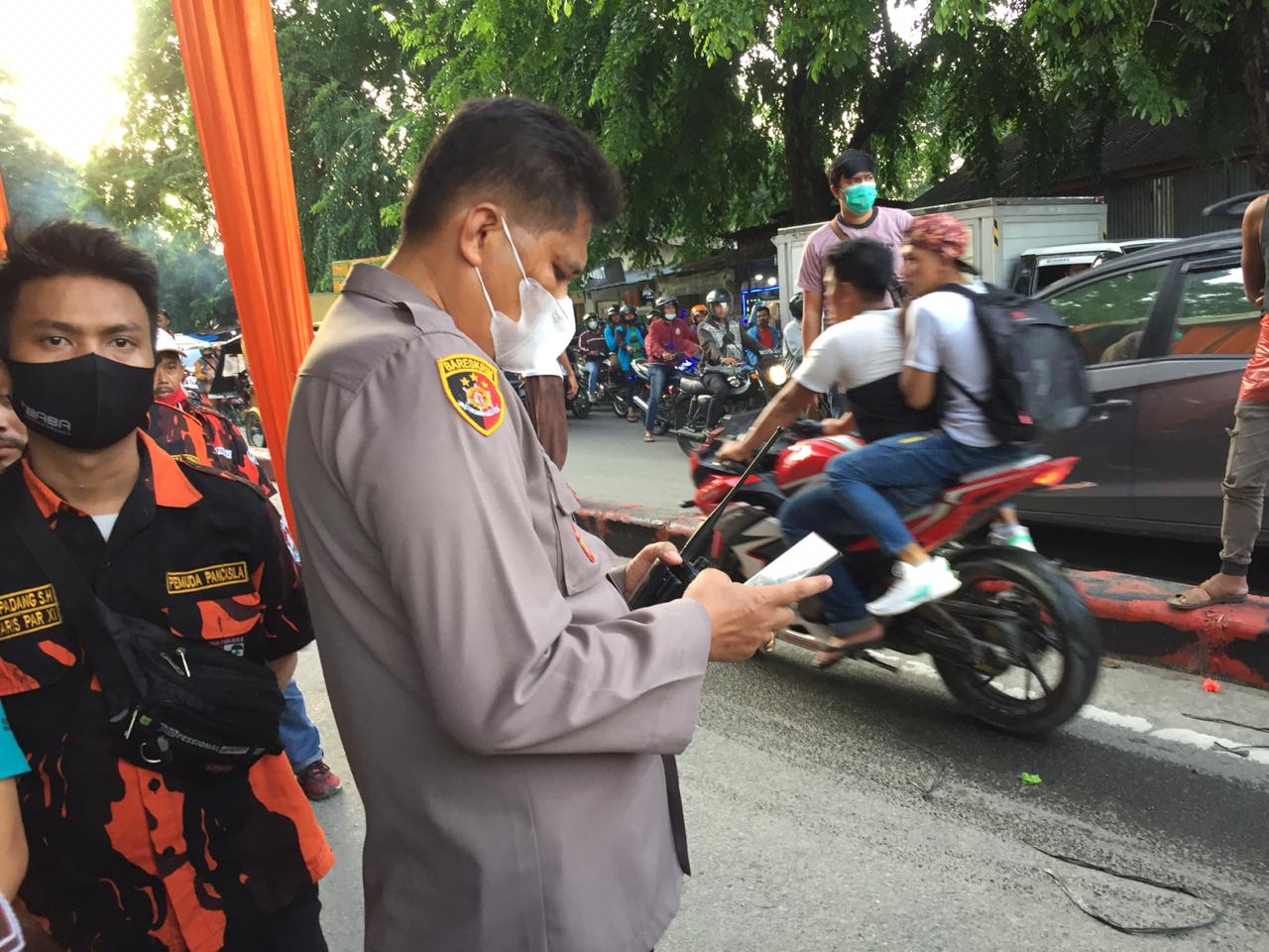 Kapolsek Medan Area Berikan Himbauan Kepada Organisasi yang Pakai Fasilitas Umum