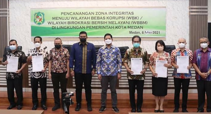 Tandatangani Ikrar Zona Integritas Untuk Menuju WBK Dan WBBM Ini Harapan Walikota Medan