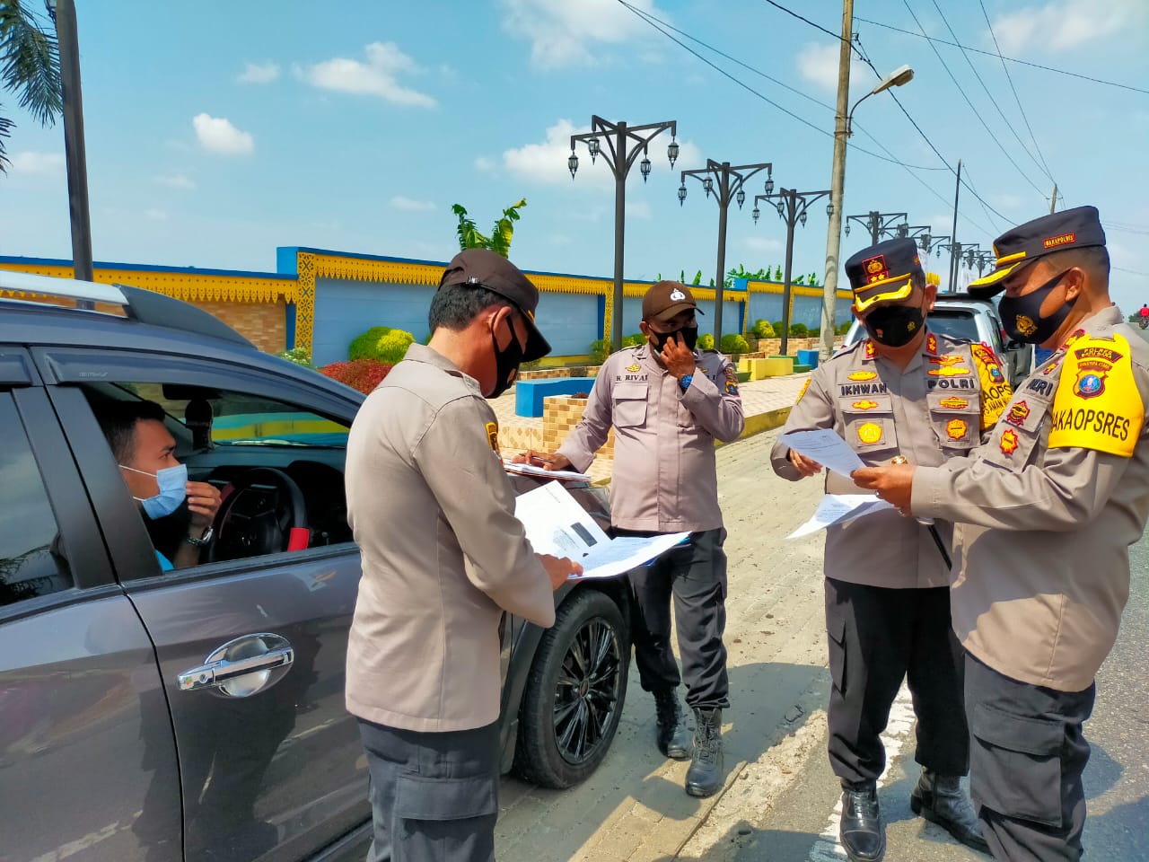 Chek Point Pos Pam Kapolres Batu Bara Putar Balikan Kendaraan Tidak Miliki SIKM