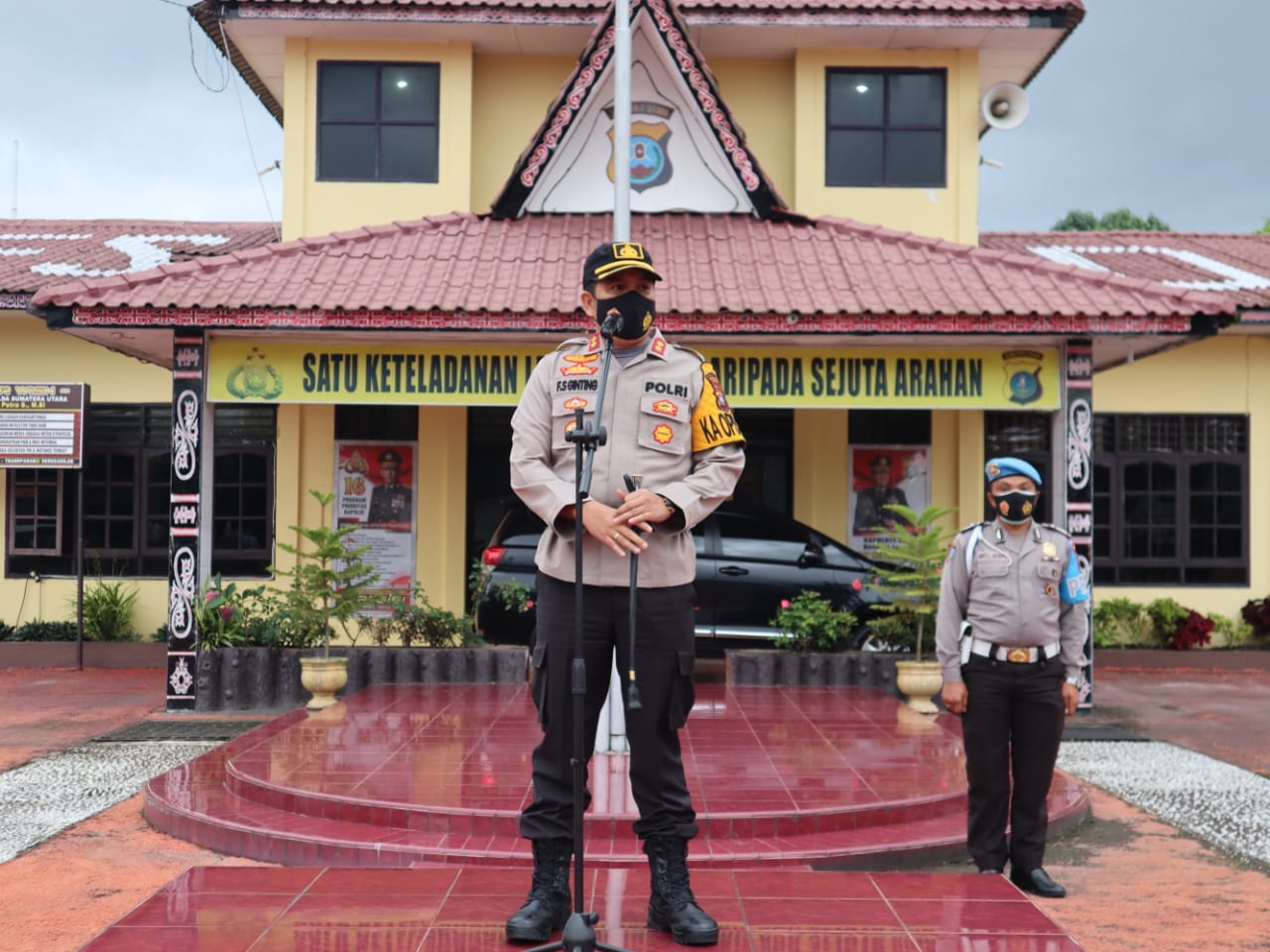 Pastikan Suasana Kondusif Malam Takbiran Dan Solat Ied Kapolres Dairi Pimpin Apel Ton Siaga