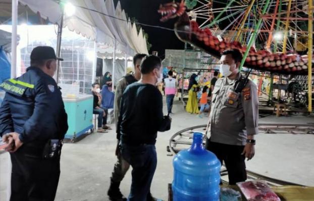 Timbulkan Kerumunan Polsek Medan Area Hentikan Wahana Hiburan Jalan Bromo